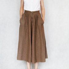 Klasyk z kieszeniami S M - spódnica za kolano