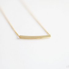 16k Gold Plated Square Tube Necklace