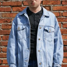 vintage jeans kurtka/katana lata 80s