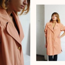 *Salmon vintage coat*