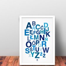 Alfabet polski - Plakat dekoracja literki 50x70cm