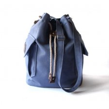 torba - blue&chocolate&flowers -