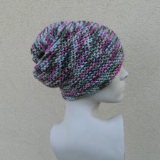 CZAPA NA PRAWO * MIX Z RÓŻEM