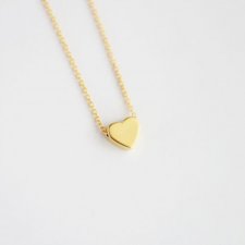 16k Gold Plated Matt Heart Necklace