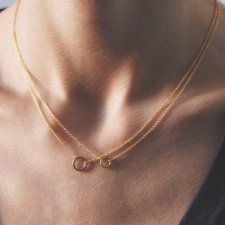 16k Gold Plated Little Karma Necklace