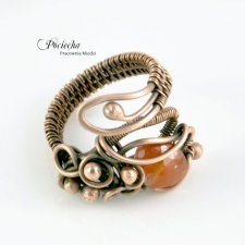 Audentia- pierścionek z karneolem