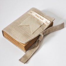 Lniany notes hand made