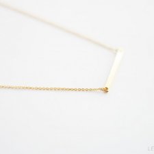 16k Gold Plated Horizontal Bar Necklace