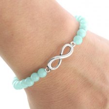 SIMPLY CHARM - MINT JADE WITH INFINITY.