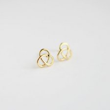 16k Gold Plated Pretzel Shaped Studs