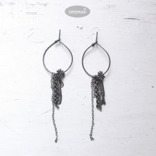 AMEBA - srebrne kolczyki