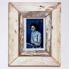 Vintage - Biała Ramka - stare drewno