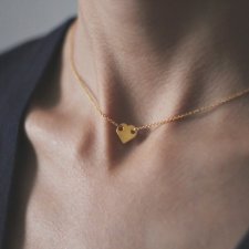24k Gold Plated Sterling Silver Heart Necklace