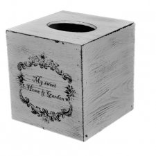 Drewniany chustecznik w stylu schabby chic