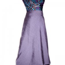 Spódnica MANGO fioletowo-śliwkowa