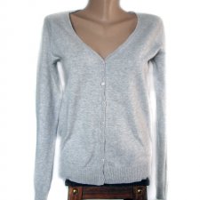 Szary  sweterek firmy ZARA