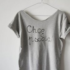 t-shirt "chcę psocić"