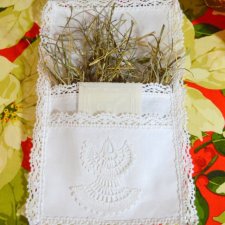 Aniołek sianko i opłatek na Wigilijny stół!