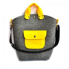 BiGGest BaG - vol.2 szaro-żółta