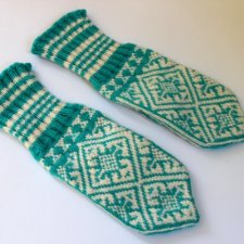 Rękawice, rękawiczki zieleń/morski