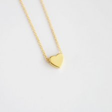 16k Gold Plated Matt Heart Necklace