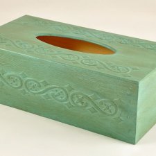 Drewniany chustecznik w stylu schabby chic