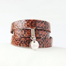 DARK BROWN SNAKE BELT