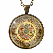 Mandala - duży medalion z łańcuszkiem - Egginegg