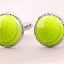 Piłka tenisowa - spinki do mankietów - Egginegg