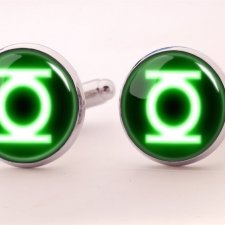 Green Lantern - spinki do mankietów - Egginegg