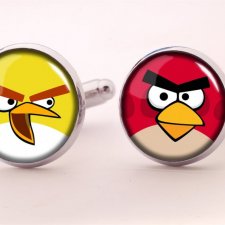 Angry Birds - spinki do mankietów - Egginegg