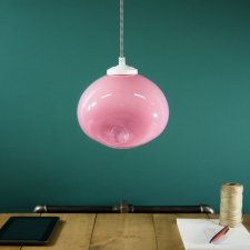 lampa wisząca szklana MEDUSE royal pink