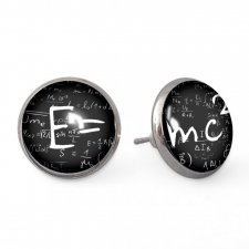 E=mc2 - kolczyki sztyfty - Egginegg