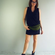 NERKA SASZETKA UNISEX czarny zamek