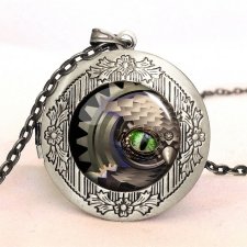 Steampunk'owa sowa - sekretnik z łańcuszkiem - Egginegg