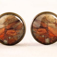 Steampunk - kolczyki sztyfty - Egginegg