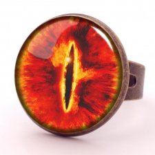 Oko Saurona -  pierścionek regulowany - Egginegg