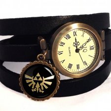 Angry Birds - zegarek / bransoletka na skórzanym pasku - Egginegg