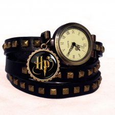 Harry Potter - zegarek / bransoletka na skórzanym pasku - Egginegg