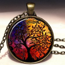 Drzewo życia - duży medalion z łańcuszkiem - Egginegg