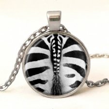 Zebra - medalion z łańcuszkiem - Egginegg