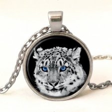 Gepard śnieżny - medalion z łańcuszkiem - Egginegg