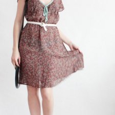 sukienka vintage Zwiewna H&M