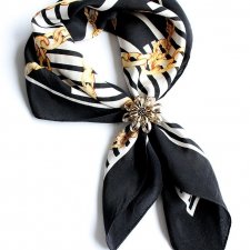 Exclusive silk Hermes styled scarf