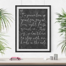 Plakat cytat Forrest Gump-I’m gonna lean up..A3