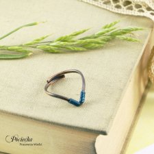 Arrow seablue - pierścionek kolorowy