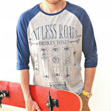 Endless Roads&Broken Bones Men´s Superstar Baseball T