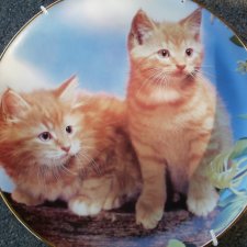 Danbury Mint Purrfect Portraits - "Sugar and Spice   "