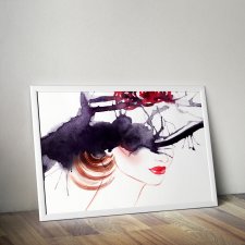 Plakat Kobieta w kapeluszu