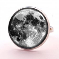 Pełnia Księżyca - pierścionek regulowany - Egginegg